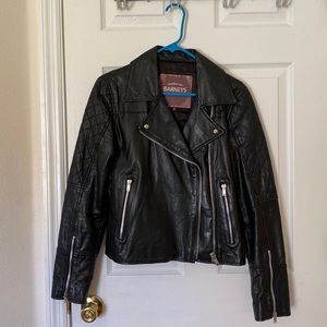 Real Leather Moto Jacket